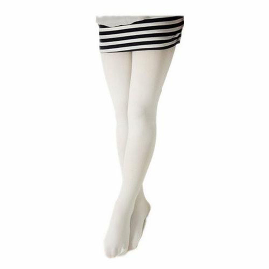 Girls Opaque White Tights